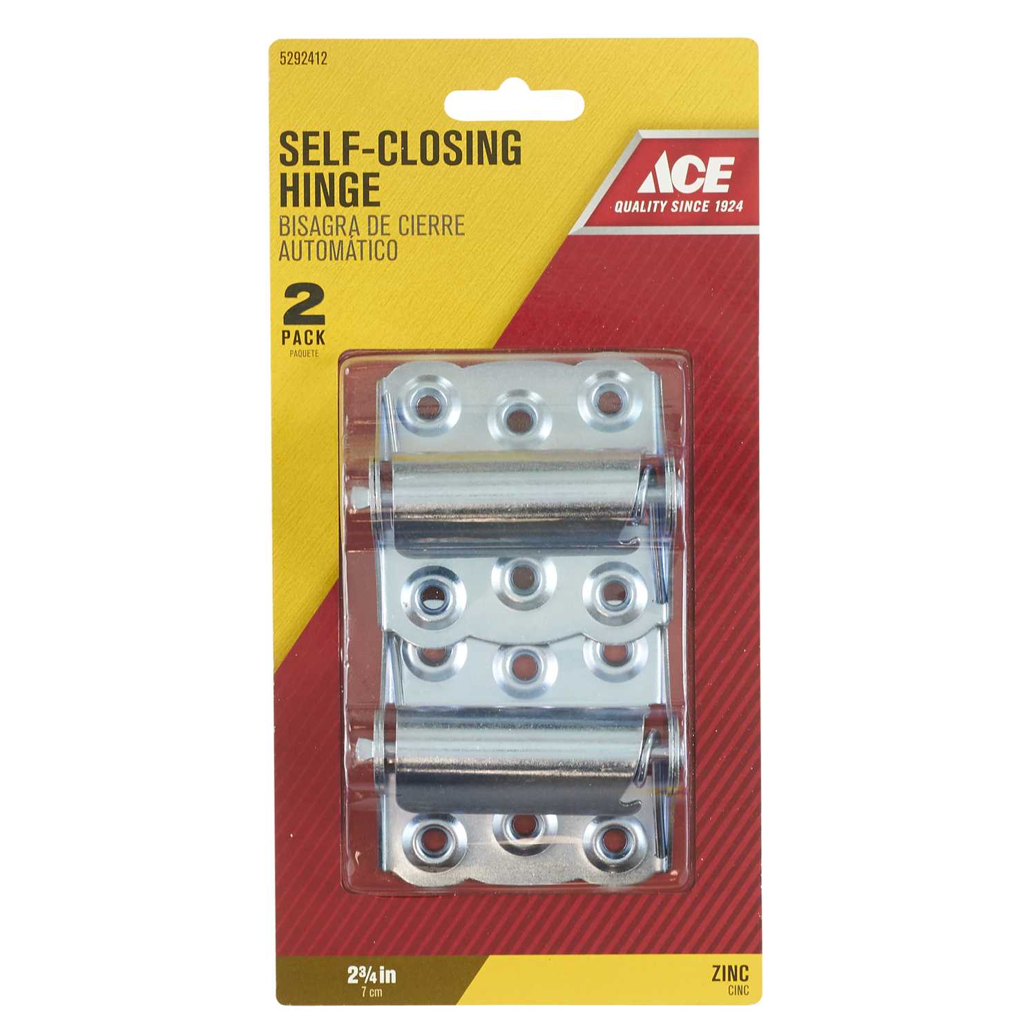 Ace 23/4 in. L ZincPlated Screen/Storm Self Closing Hinge 2 pk Ace