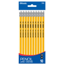 Bazic Products Premium #2HB Wood Pencil 10 pk
