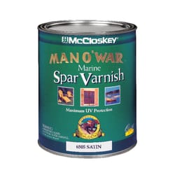 McCloskey Man O' War Satin Clear Marine Spar Varnish 1 qt