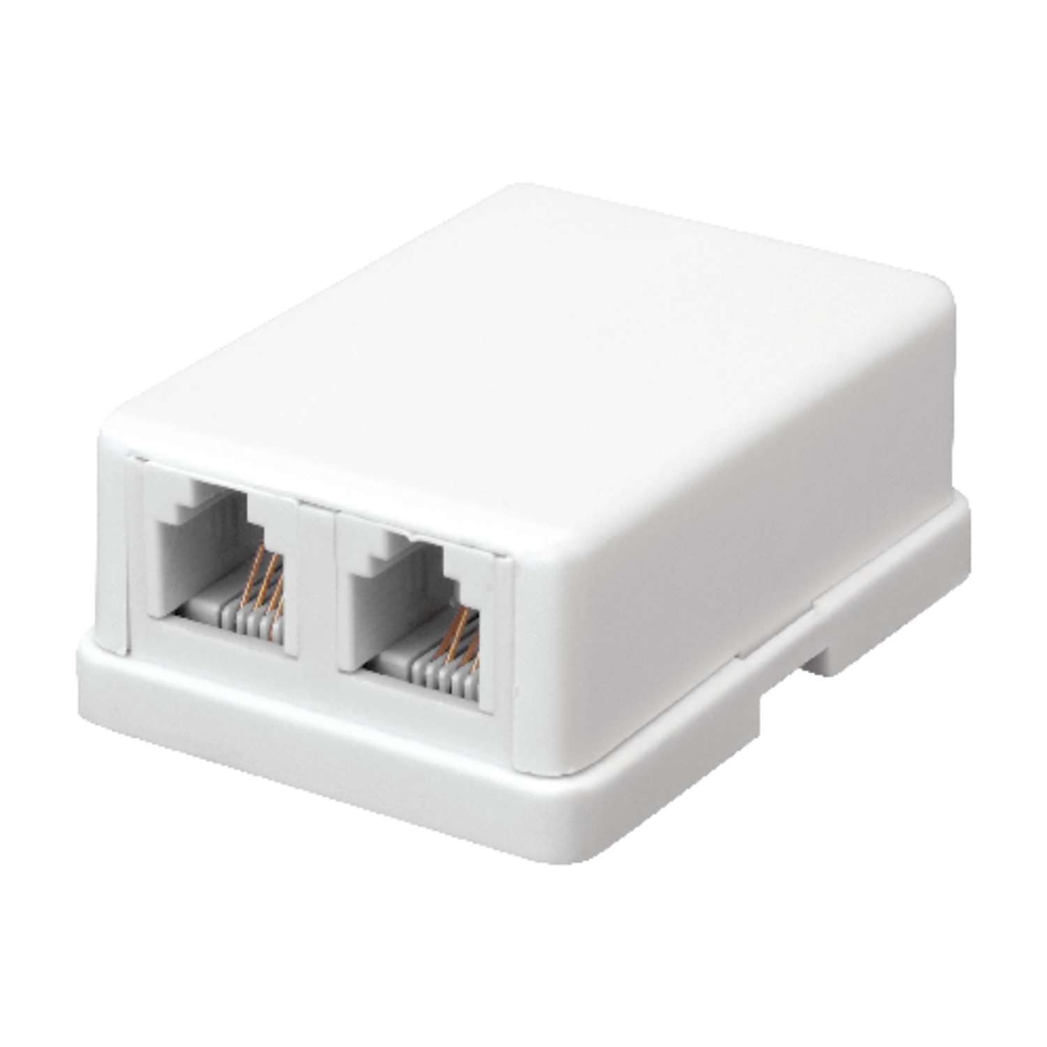 Vanco 2Jack Phone Jack SurfaceMount Mfr CMTJ42W Ace Hardware