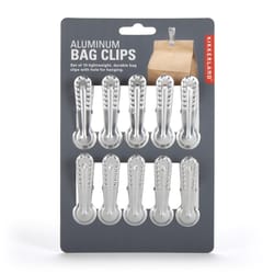 Kikkerland Design Silver Aluminum Bag Clips