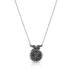 Montana Silversmiths Women's FFA Emblem Silver Necklace Water Resistant