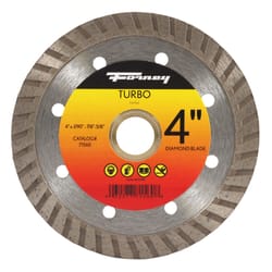 Forney Turbo 4 in. D X 5/8 in. Tile Cutting Diamond Continuous Rim Circular Saw Blade 1 pc