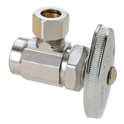 BrassCraft Plumb Shop 1/2 in. Sweat X 3/8 in. Compression Brass Angle Valve