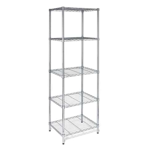 Honey-Can-Do 3 Tier Adjustable Storage Shelving Unit ,Black