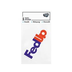 StickerYou Funny FedUp Sticker Vinyl 1 pk