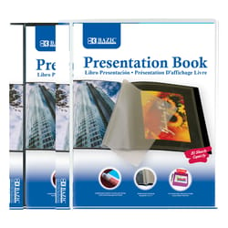 Bazic Products 8-1/2 in. W X 11 in. L Stitched Assorted Presentation Book