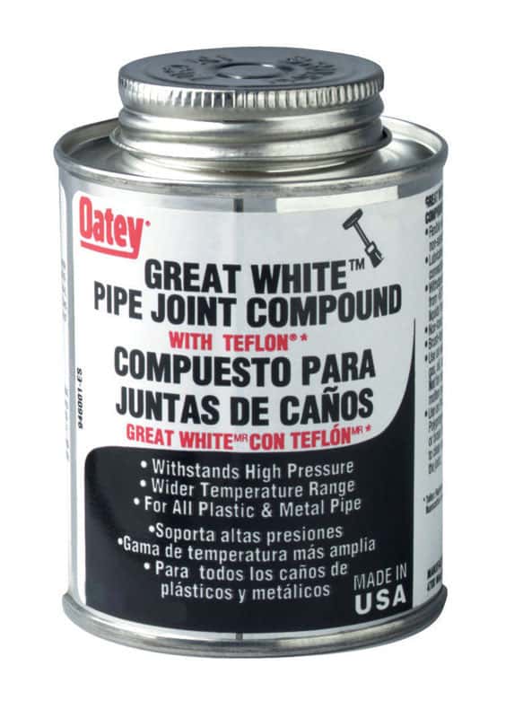 Oatey Great White White Pipe Joint Compound 8 oz Ace Hardware