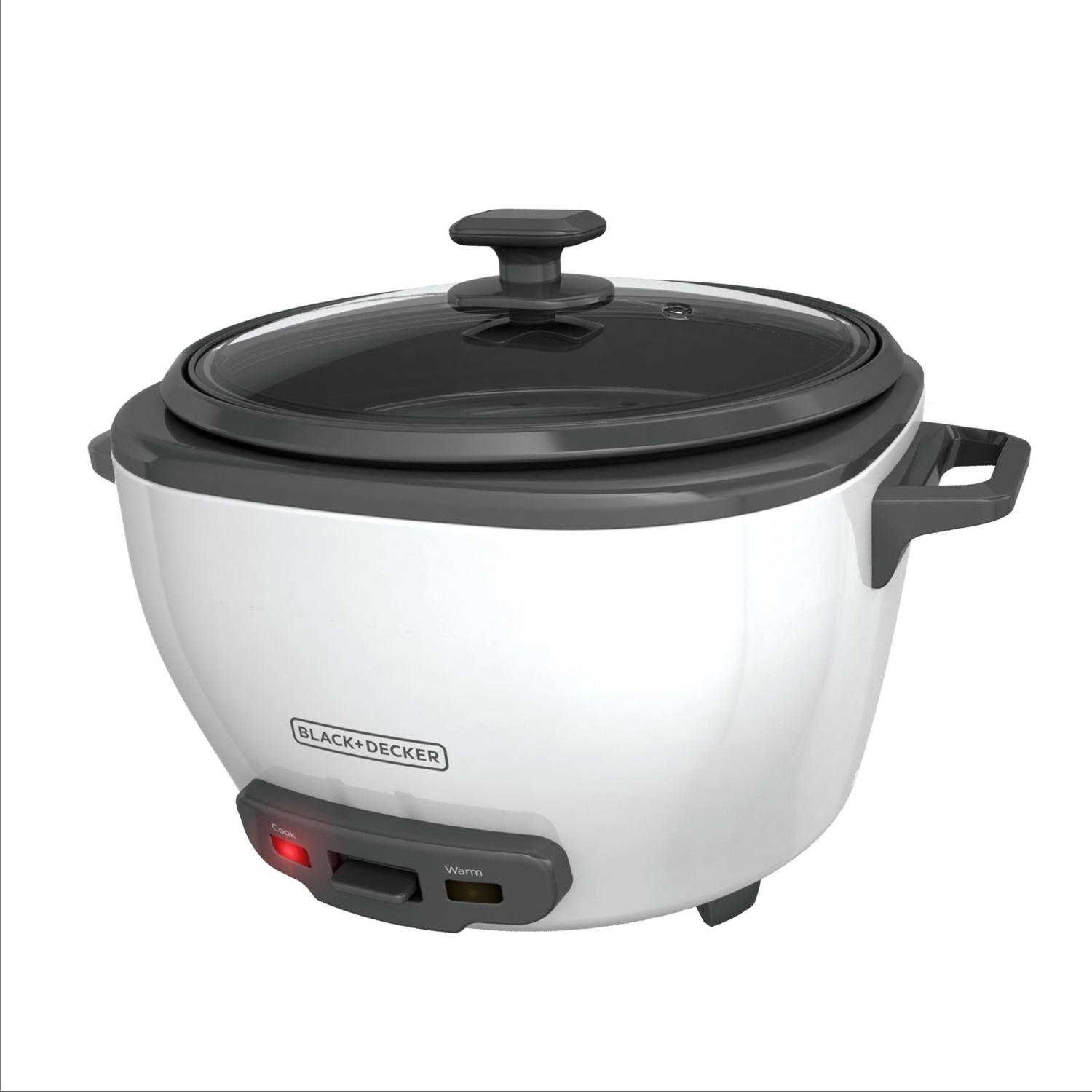Black+Decker White 28 cups Programmable Rice Cooker Sansujyuku sansujyuku.com