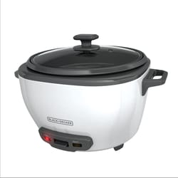 Black+Decker White 28 cups Programmable Rice Cooker