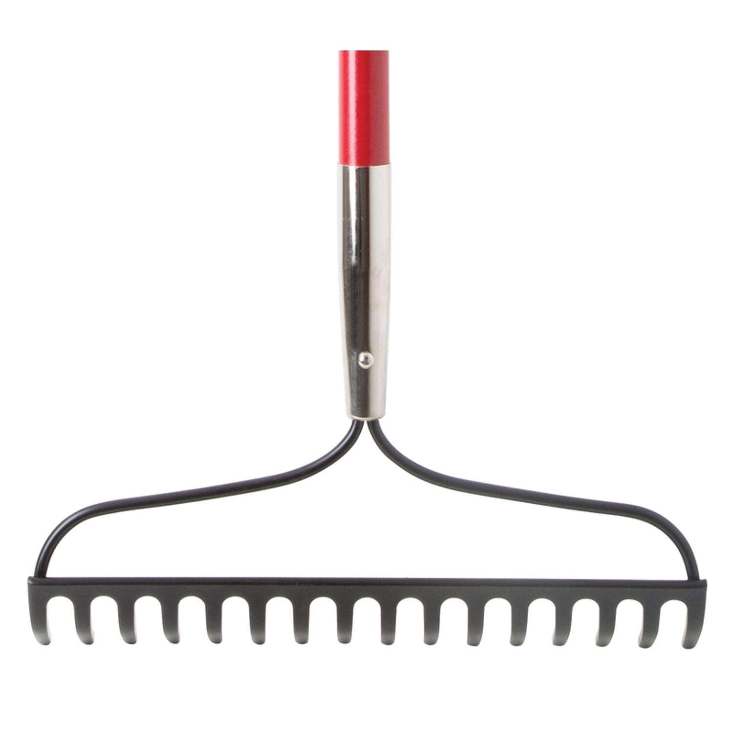 Buy Garden Rake, 60 Inch Long 14 Inch Wide Heavy Duty 14 Tines Etal