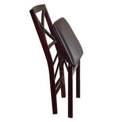 Linon Home Decor Espresso Vinyl Classic Chair