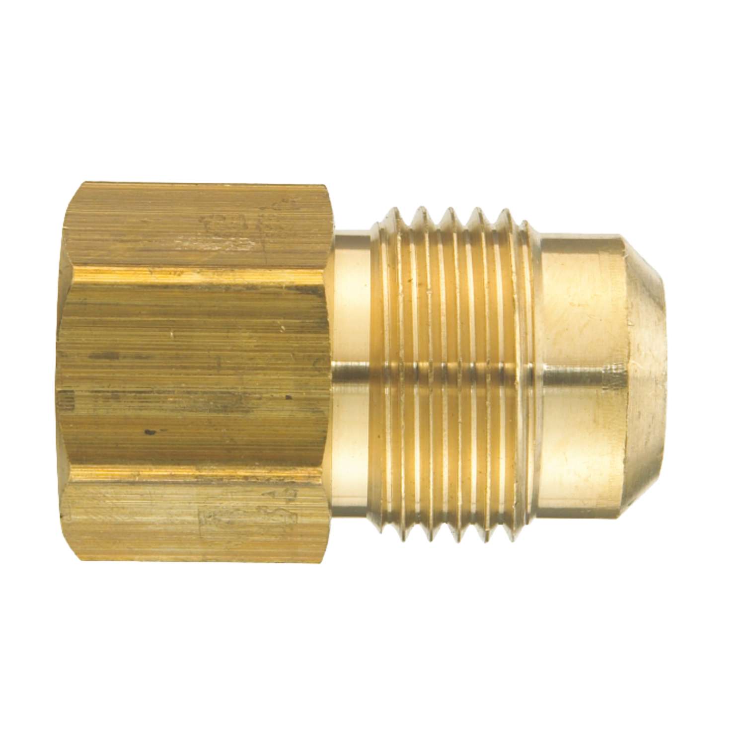 JMF 5/8 in. Flare T X 1/2 in. D Female Brass Adapter - Ace Hardware