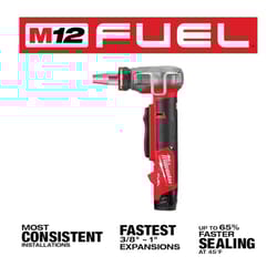 Milwaukee M12 1 in. Expansion PEX Tool Kit Black/Red 8 pc