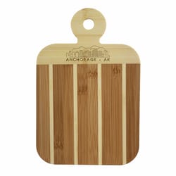 Totally Bamboo 9 in. L X 6 in. W X 0.5 in. Bamboo Serving & Cutting Board