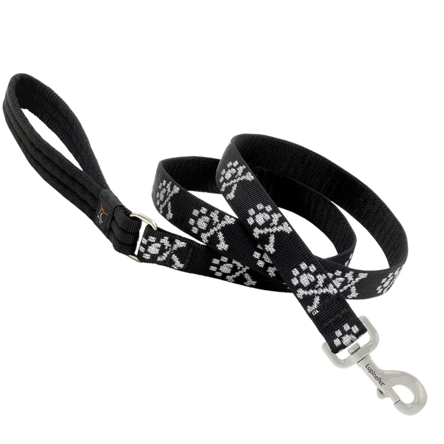 Lupine Pet Original Designs Multicolor Bling Bonz Nylon Dog Leash Ace