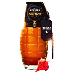 The General's Hot Sauce Bee Sting Carolina Reaper Honey 6 oz