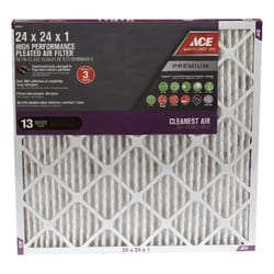 Ace 24 in. W X 24 in. H X 1 in. D Synthetic 13 MERV Pleated Air Filter 1 pk