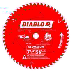 Diablo 7-1/4 in. D X 5/8 in. TiCo Hi-Density Carbide Circular Saw Blade 56 teeth 1 pk