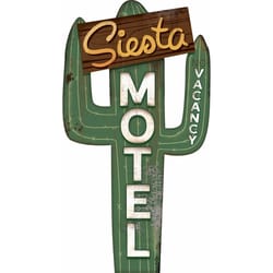 Open Road Brands Siesta Motel Rustic Tin Sign Metal 1 pk