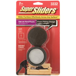 SuperSliders Brown 1 in. Tap-On Felt Cushioned Glide 4 pk