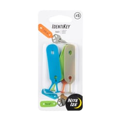 Nite Ize IdentiKey 2.4 in. D Plastic Assorted Identifiers Key Holder Nite Ize IdentiKey 2.4 in. D Plastic Assorted Identifiers Key Holder