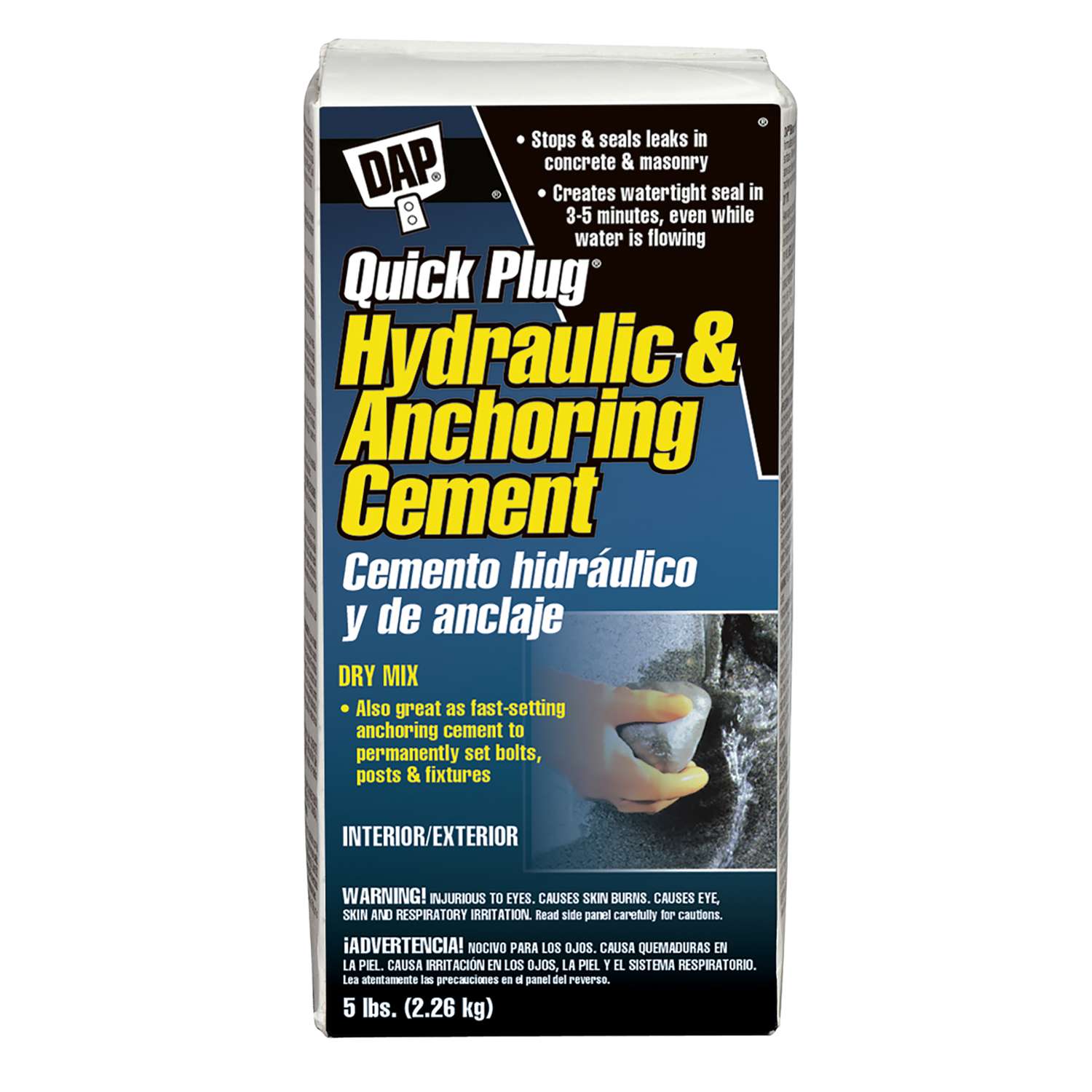 DAP Bondex Quick Plug Hydraulic & Anchoring Cement 5 lb. Ace Hardware