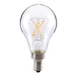 Satco A15 E12 (Candelabra) Filament LED Bulb Warm White 40 Watt Equivalence 2 pk