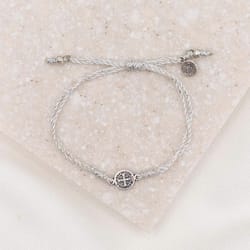 Breathe Blessing Bracelet - Metallic Silver/Silver