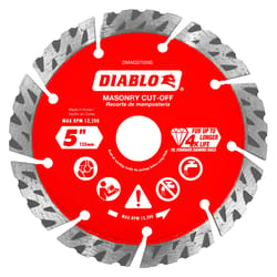Diablo 5 in. D X 7/8 in. Diamond Segmented Turbo Masonry Cut-Off Disc