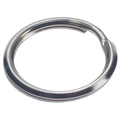 HILLMAN 1-3/8 in. D Tempered Steel Silver Split Rings/Cable Rings Key Ring