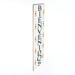 P Graham Dunn Multicolored Wood 47 in. H X 10.5 in. L X 0.75 in. W Bienvenidos Porch Sign