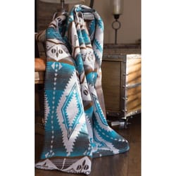 Carstens Inc 68 in. W X 54 in. L Multicolored Polyester Throw Blanket