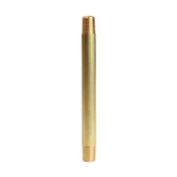 ATC 1/8 in. MPT X 1/8 in. D MPT Yellow Brass Nipple 4 in. L