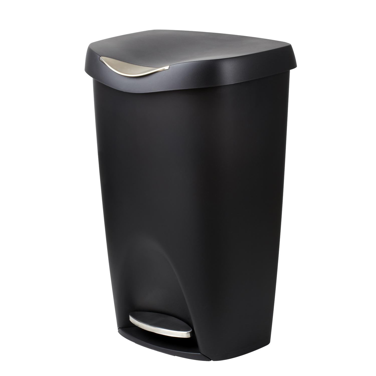 Umbra Brim Step Trash Can 13gal Bronze