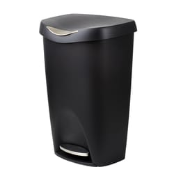 Umbra Brim Black Wastebasket