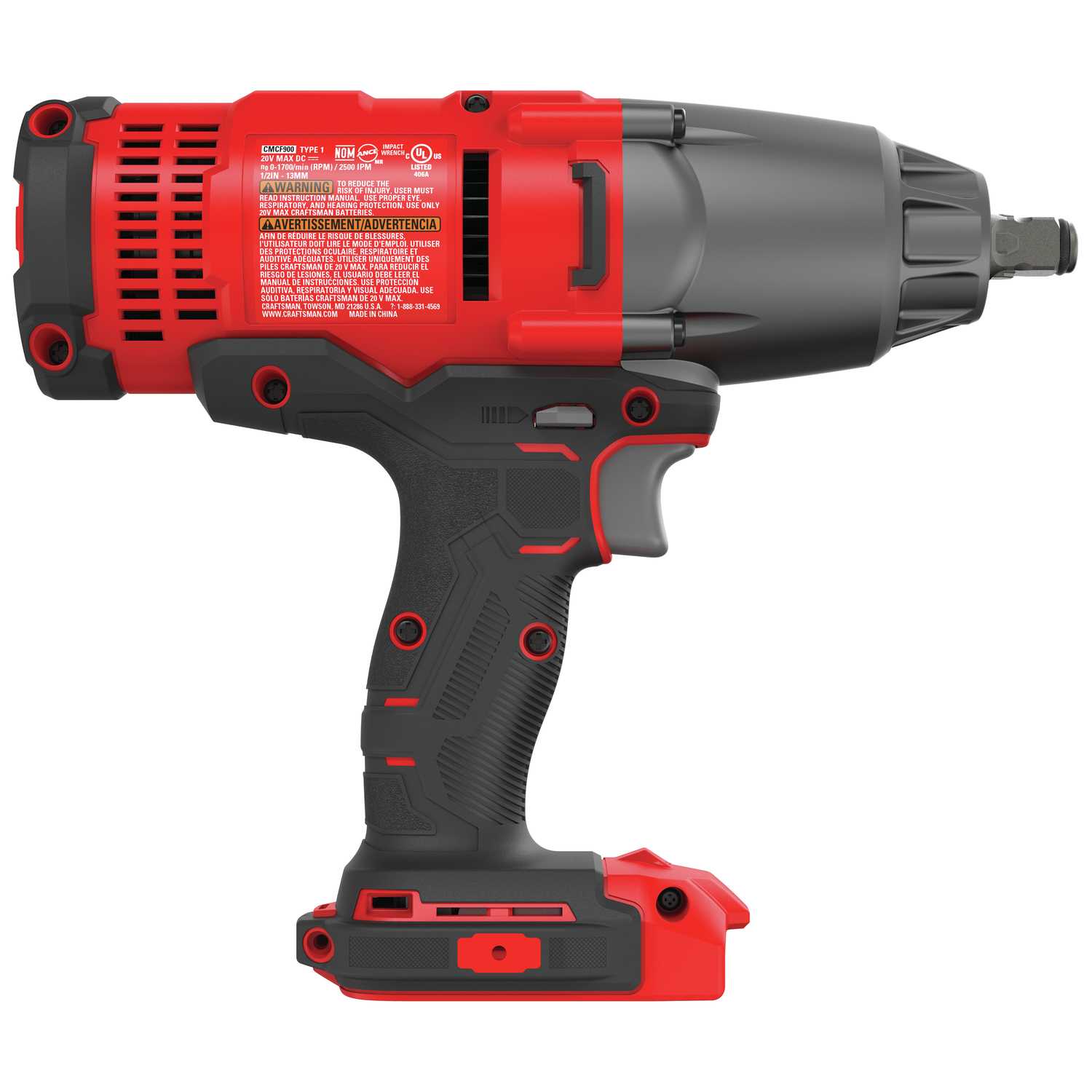 Craftsman 20V MAX 1/2 in. Cordless Impact Wrench 20 volt 330 ft./lbs. Ace Hardware