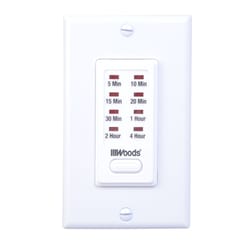 Woods Indoor In Wall Countdown Timer White