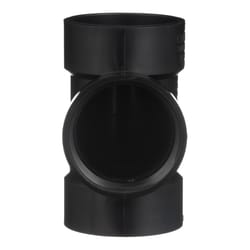 Charlotte Pipe 3 in. Hub X 3 in. D Hub ABS Flush Cleanout Tee