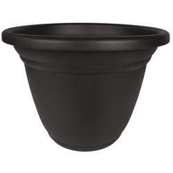 HC Companies 16.5 in. H X 22 in. D Resin Planter Black