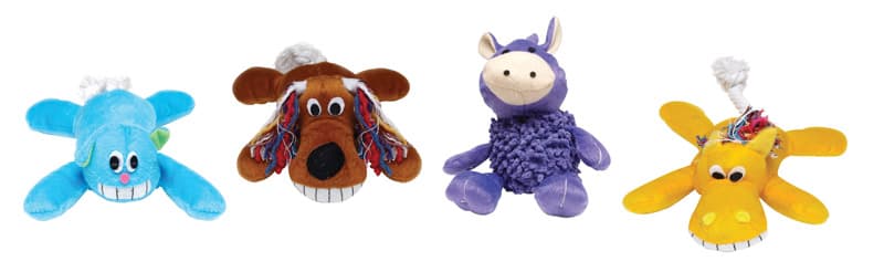A08850 Boss Pet Diggers Assorted Plush Cow Dog Toy Large  sku A08850