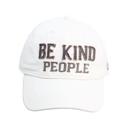 Pavilion We People Be Kind People Baseball Cap White One Size Fits Most