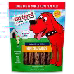 Clifford the Big Red Dog Chewy Beef Grain Free Sausage Treat For Dogs 6 oz 1 pk