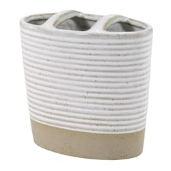 Avanti Linens Drift White Ceramic Toothbrush Holder