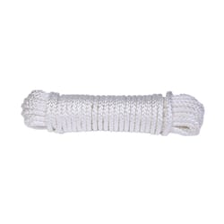 Koch Industries 1/8 in. D X 48 ft. L White Diamond Braided Nylon Rope