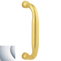 Baldwin Estate 1.625 in. L Polished Chrome Brass Utility Pull