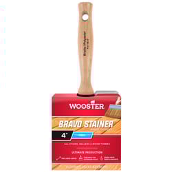 Wooster Bravo Stainer 4 in. Firm Flat Paint Brush