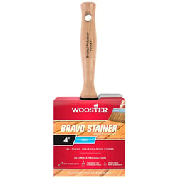 Wooster Bravo Stainer 4 in. Firm Flat Paint Brush