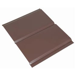 Amerimax 0.5 in. H X 14.13 in. W X 144 in. L Brown Aluminum Solid Soffit