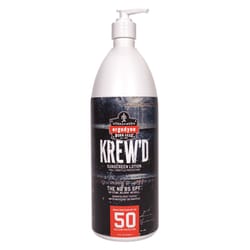 Ergodyne Krew'd White Sunscreen Lotion 32 oz 1 pk